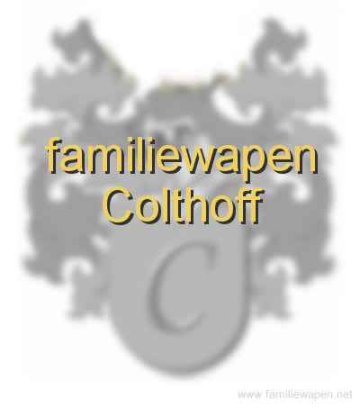 familiewapen Colthoff