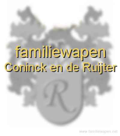 familiewapen Coninck en de Ruijter