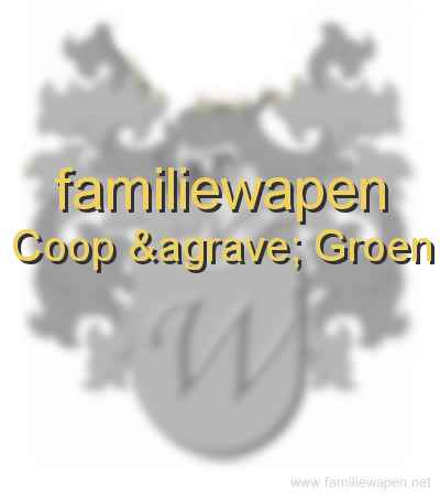 familiewapen Coop à Groen