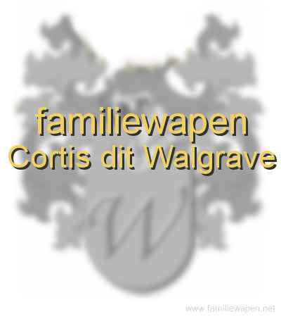 familiewapen Cortis dit Walgrave