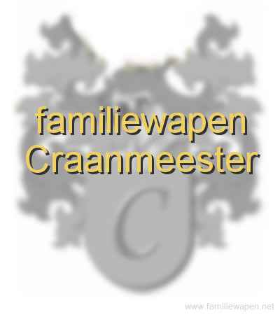 familiewapen Craanmeester