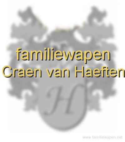 familiewapen Craen van Haeften