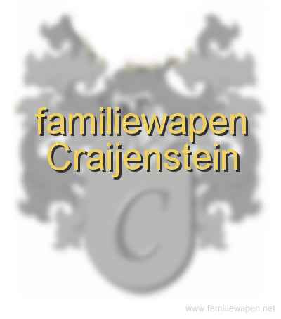 familiewapen Craijenstein