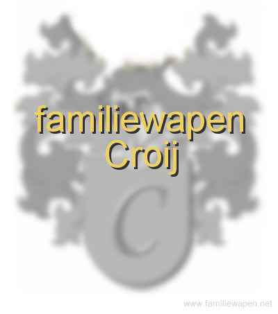 familiewapen Croij