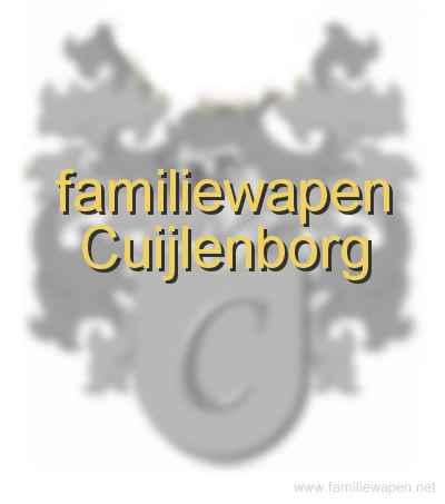 familiewapen Cuijlenborg