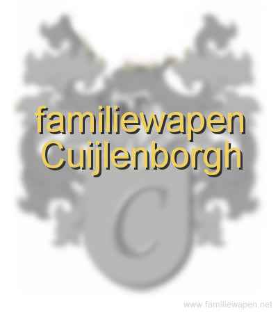 familiewapen Cuijlenborgh