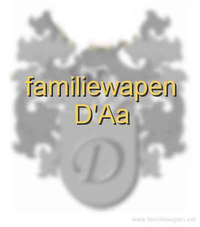 familiewapen D'Aa