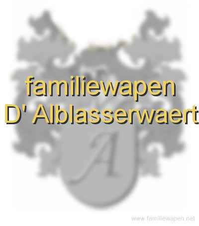 familiewapen D' Alblasserwaert