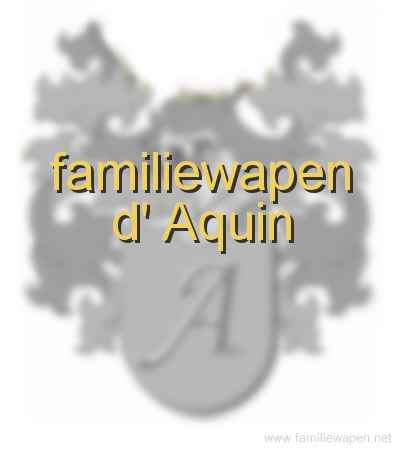 familiewapen d' Aquin