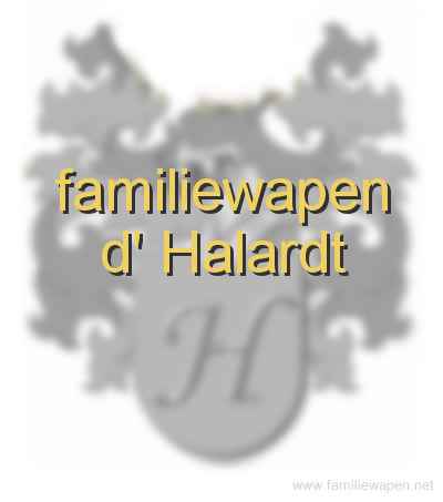 familiewapen d' Halardt