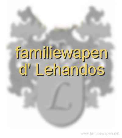 familiewapen d' Lehandos