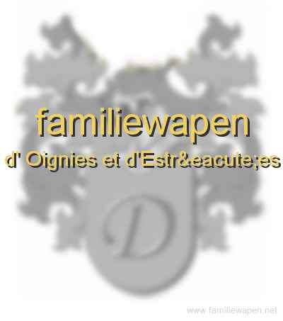 familiewapen d' Oignies et d'Estrées