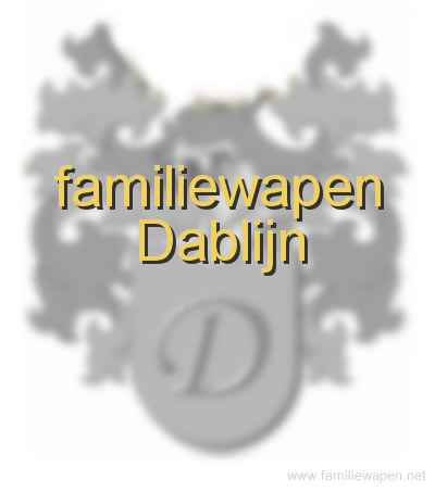 familiewapen Dablijn