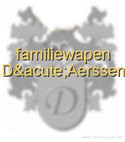 familiewapen D´Aerssen