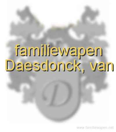 familiewapen Daesdonck, van