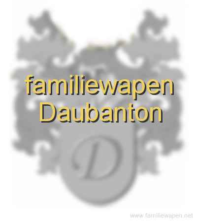 familiewapen Daubanton