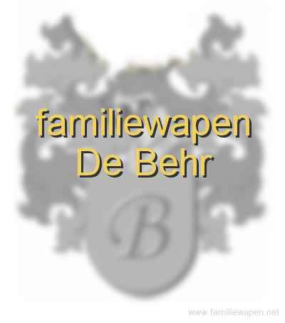 familiewapen De Behr