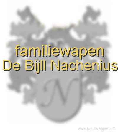 familiewapen De Bijll Nachenius