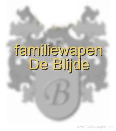 familiewapen De Blijde