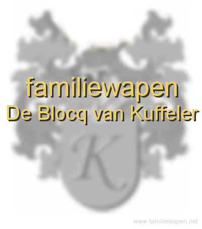 familiewapen De Blocq van Kuffeler