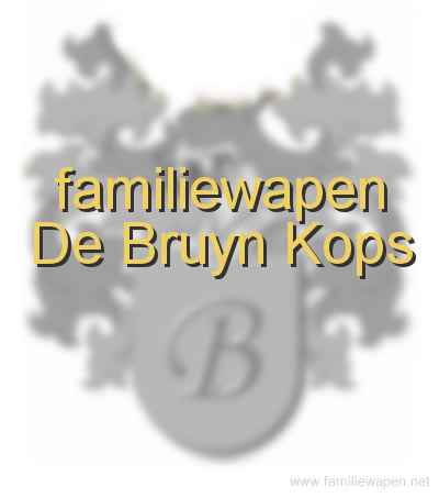 familiewapen De Bruyn Kops