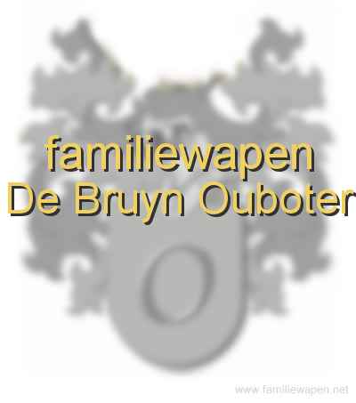 familiewapen De Bruyn Ouboter