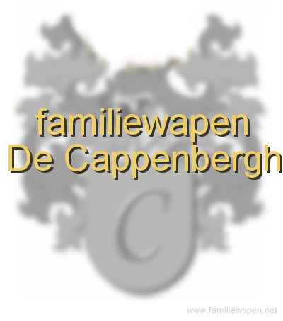 familiewapen De Cappenbergh