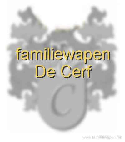 familiewapen De Cerf