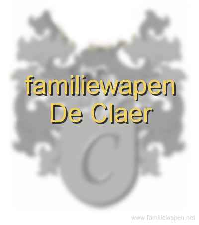 familiewapen De Claer