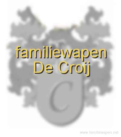 familiewapen De Croij