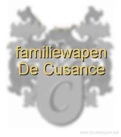 familiewapen De Cusance