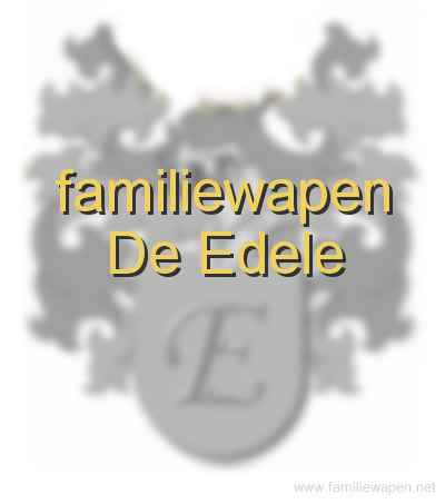 familiewapen de Edele