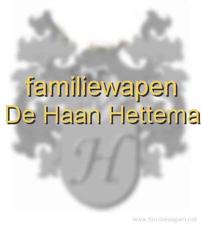 familiewapen De Haan Hettema