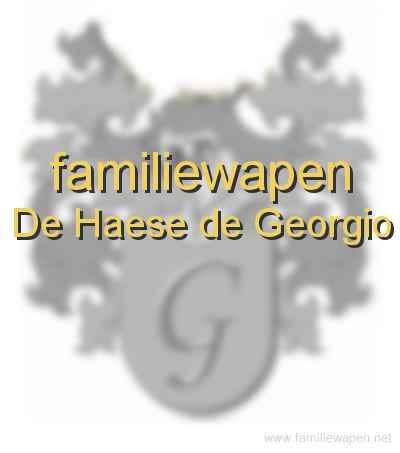 familiewapen De Haese de Georgio