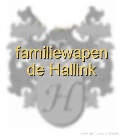 familiewapen de Hallink