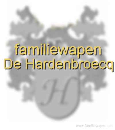 familiewapen De Hardenbroecq