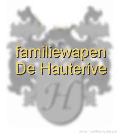 familiewapen De Hauterive