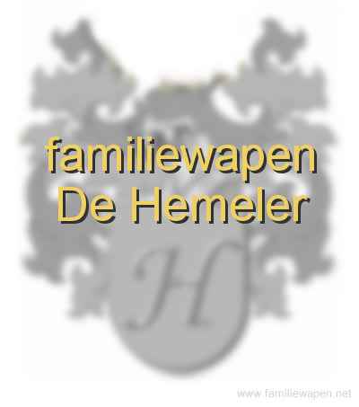 familiewapen De Hemeler