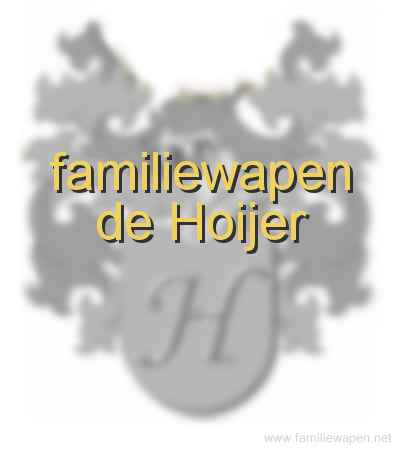 familiewapen de Hoijer