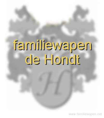 familiewapen de Hondt