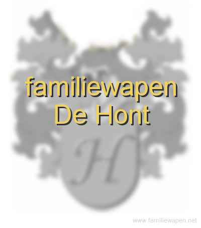 familiewapen de Hont