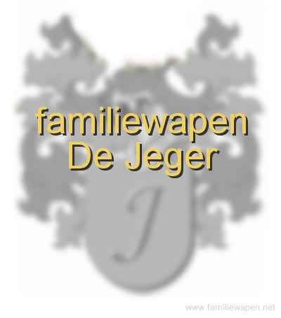 familiewapen De Jeger