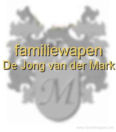 familiewapen De Jong van der Mark