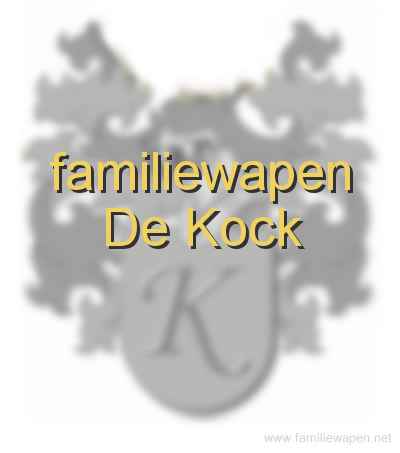 familiewapen De Kock