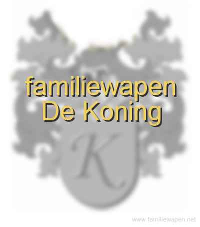 familiewapen De Koning