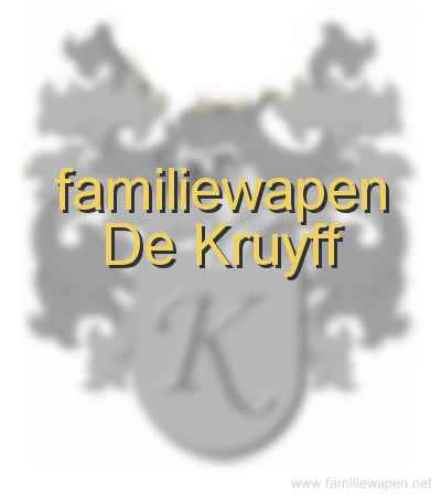 familiewapen De Kruyff