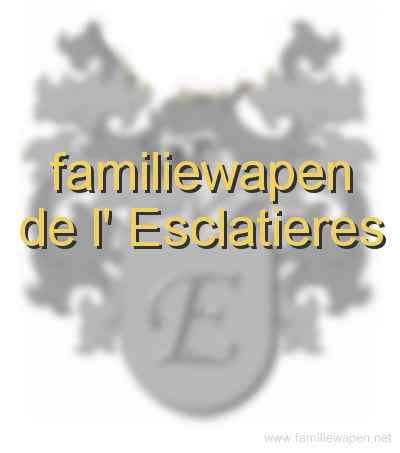 familiewapen de l' Esclatieres