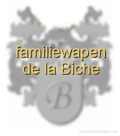 familiewapen de la Biche