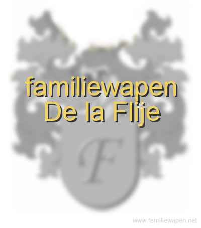 familiewapen De la Flije