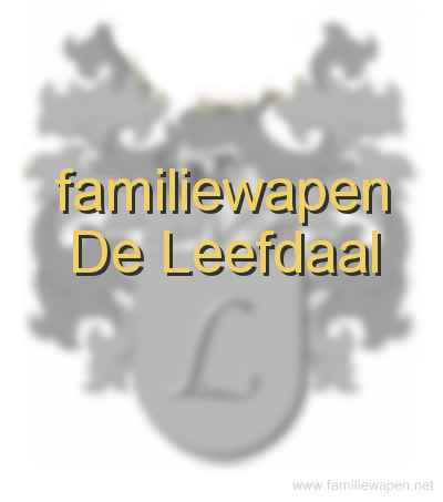 familiewapen De Leefdaal